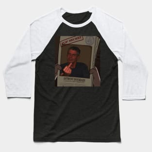 anthony bourdain-animation in the newspaper Baseball T-Shirt